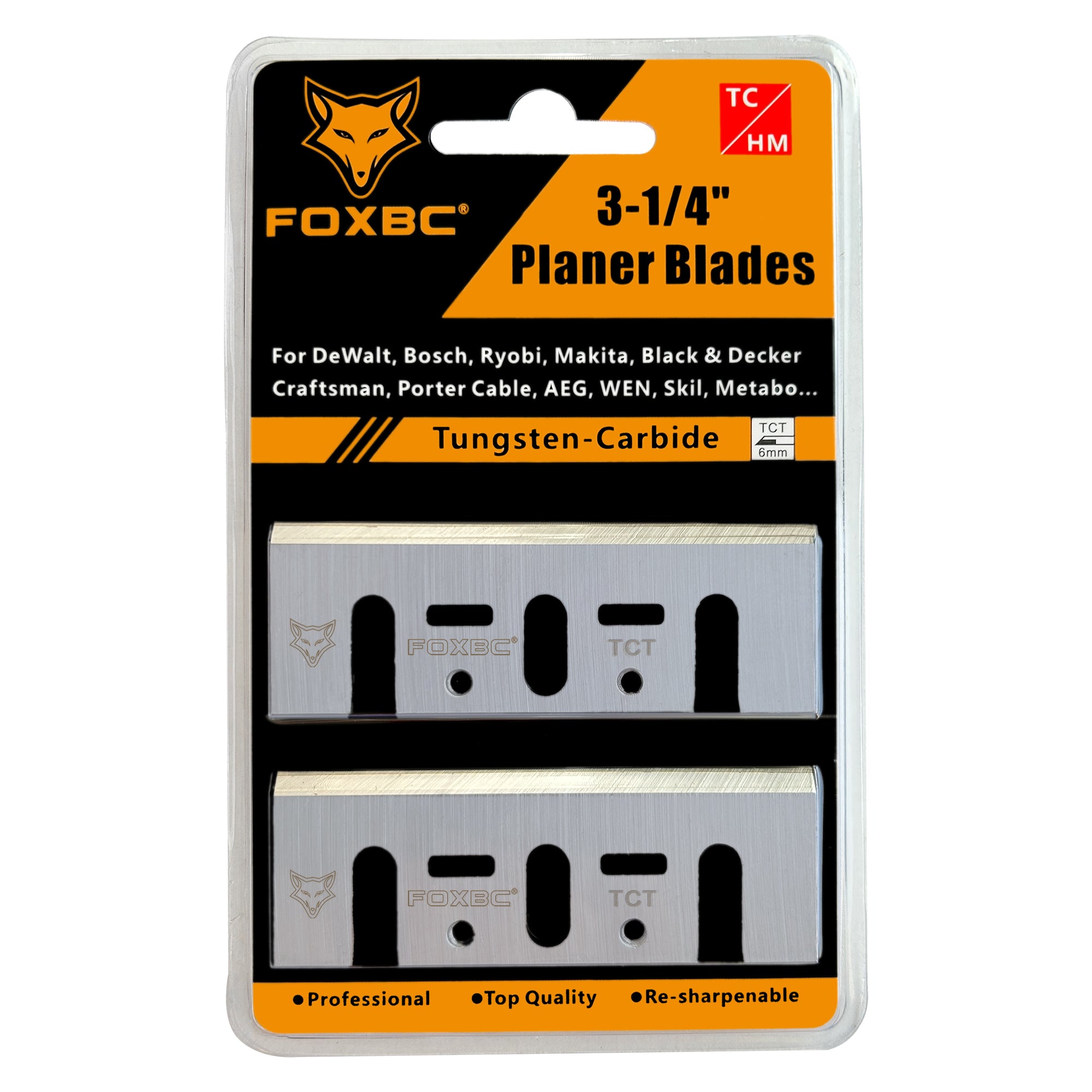 3-1/4 Inch Tungsten Carbide Planer Blades for Makita 1900B, KP0800K, DeWalt D26676, DW680K, Bosch, Ryobi