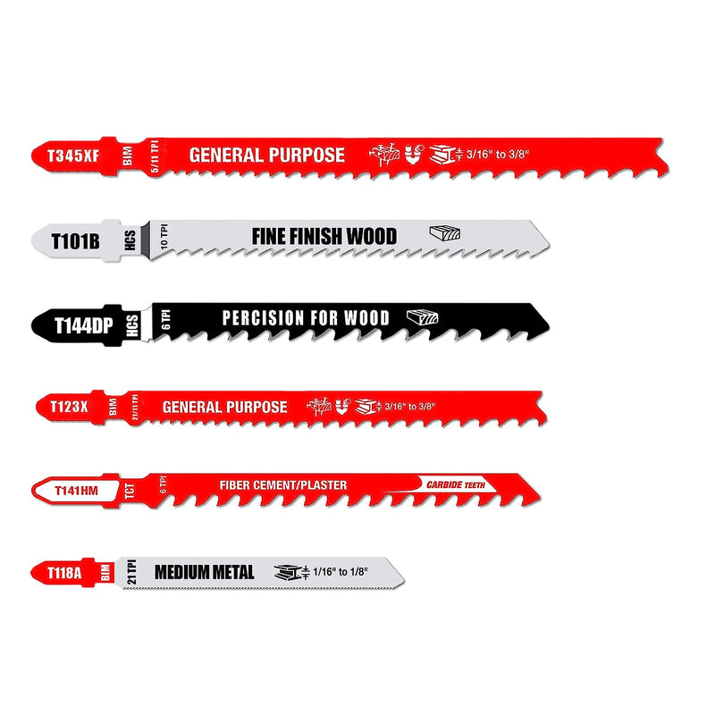 Black & Decker 5-Pack Fine Wood Cutting Jig Saw Blades