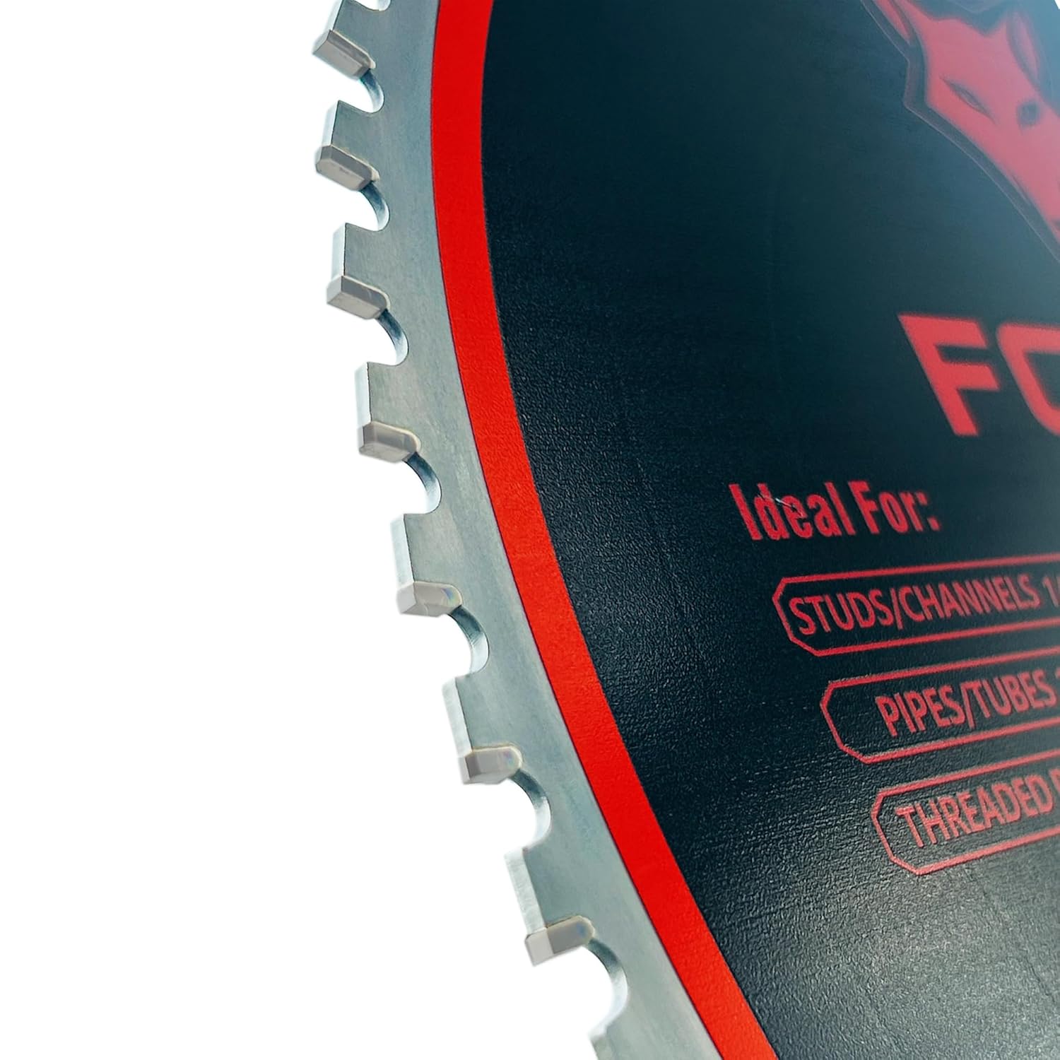 FOXBC 14 Inch Metal Steel Cutting Saw Blade 66 Tooth for Evolution 14 Inch Saw and Other, Cermel Carbide Up to 5X Longer Life