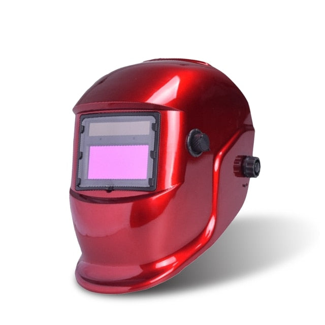 Solar Welding Mask Helmet Auto Darkening Adjustable Range 4/9-13 MIG MMA Electric Welding Lens for Welding Machine